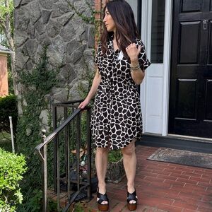 MADE IN ITALY Stylish Black and White Dress